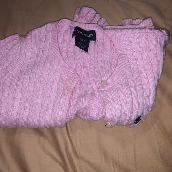 Ralph Lauren Shirts & Tops Ralph Lauren Pink Little Girl Sweater